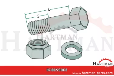 Śruba 1/2" x 43 mm 40882400