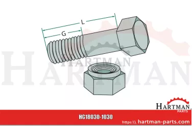 Śruba 1/2" x 43 mm 40882400