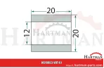 Tulejka 12 x 20 x 20 mm 45.03.072