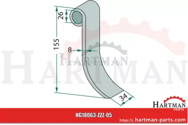 Nóż bijakowy 430853