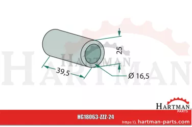 Tuleja 16,5 x 25 x 39,5 mm Y010018, MAY010018