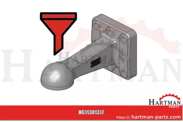 Ucho holownicze z uchwytem Piłka 80 CNH mit Konsole Kugel 80