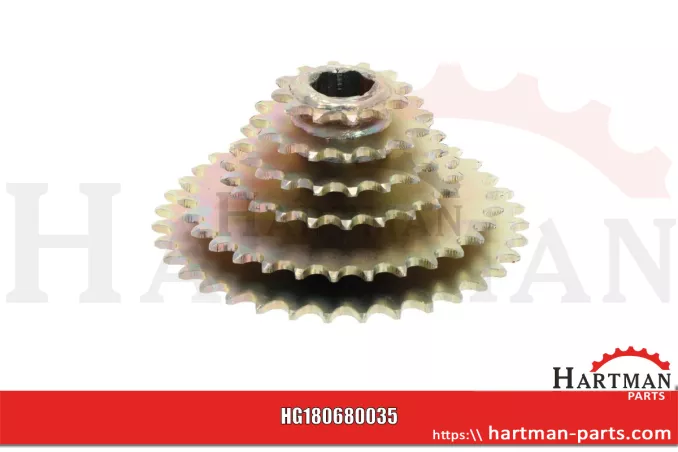 Kettenrad Gruppe (hexagonalen Achse) 10125062, 9171-C, 9171.C, 9171C