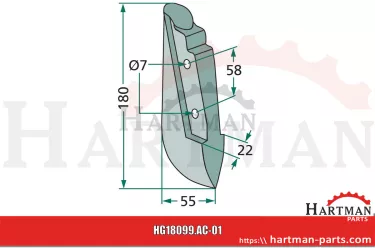 Redlica siewnika 495924, AC495924, 494266, AC494266