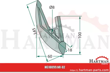 Redlica siewnika 7002148571, 36066A, 25085