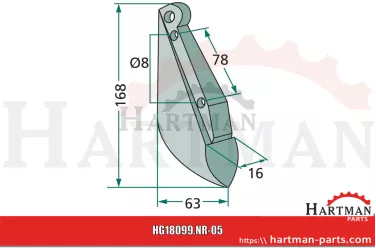 Redlica siewnika 7002149320, NS 1000