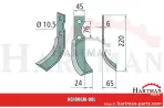 Nóż glebogryzarki links 9254