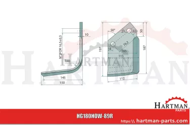 Ostrze tnące z prawej strony 109960