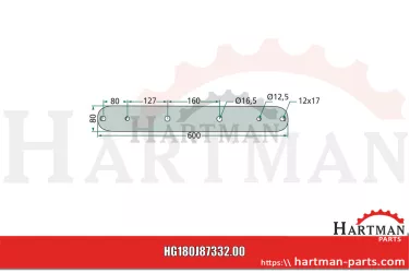 Uchwyt noża grubość - 10 mm J87332.00