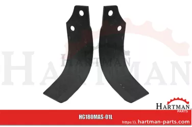 Nóż wygięty lewy, typ KS M19100418R, M48000405R