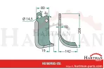 Nóż wygięty lewy M74100436R, M74100436