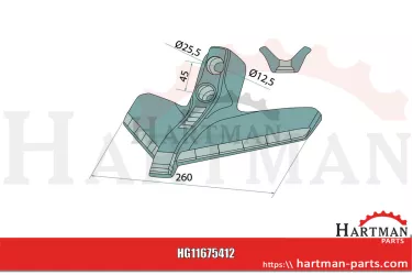 Dzielnik gęsiostopowy 260 mm - węglik sp 101155541