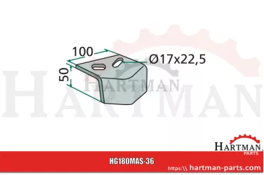 Osłona noża pasująca do Maschio M38100215R, M38100215, 38100215