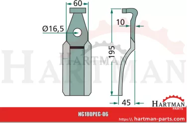 Nóż rotacyjny LC-LD 6955