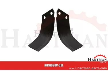 Nóż wygięty prawy 12001300