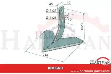 Udział skrzydła 140 mm