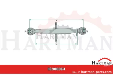 Łącznik górny mechaniczny John Deere: ER131555 ER131555,131555