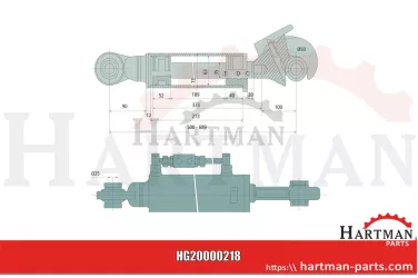 Łącznik górny hydrauliczny blokada boczna