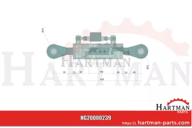 Łącznik górny hydrauliczny