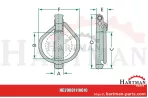 Zawleczka zatrzaskowa 12x65