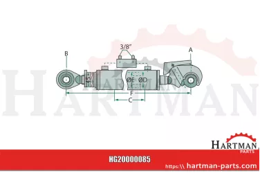Łącznik górny hydrauliczny blokada górna