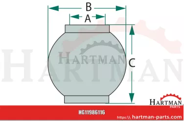 Piłka für Hubstrebe, Kat. 3 / 4 R107278