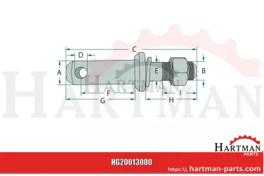 Sworzeń łącznika dolnego kat. 2 20013000