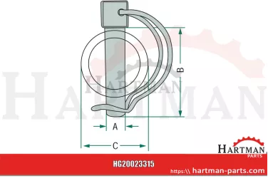 Rurowa zawleczka zatrzaskowa