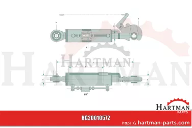 Łącznik górny hydrauliczny blokada boczna 3