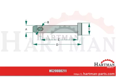 Sworzeń łącznika górnego Kat. 0