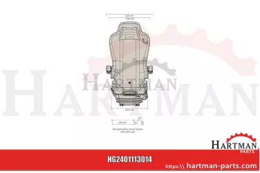 Siedzenie kierowcy Kingman Klima HP, MB Actros MP II/ III od roku prod