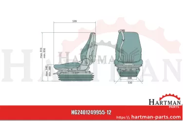 Siedzenie Actimo MSG95AL/732 MSG95AL/732 1249955