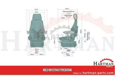 Siedzenie Actimo XXL 24 V 1294779