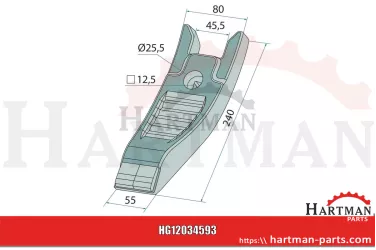 Heavy Duty Scharspitze MKOA00356