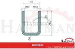 Śruba w kształcie litery U M10x1,5 FLA1808A