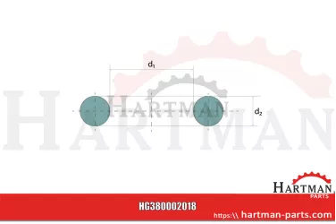 Pierścień korkowy dla wału sprężarki, 20,83 x 31,75 x 8,13 mm 81806277