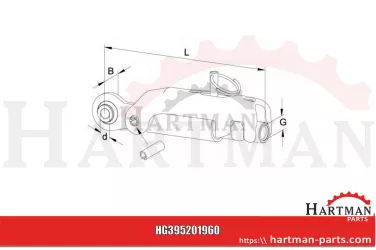 Część zamienna Stabilizator ADSST-B z mechaniczną rozpórką i śrubą