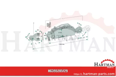 Łącznik górny hydrauliczny 1205129