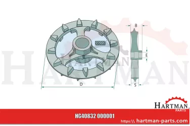 Koło wyrównujące Crosskill 11136, M11136, 3000155, 3002279, 4008131