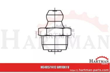 Smarowniczka z główką stożkową AM10 x 1 V 3236348