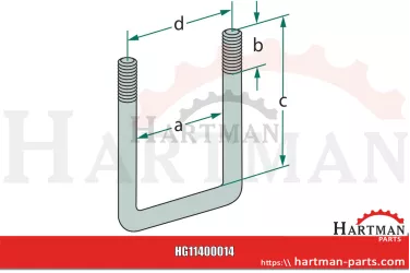 Bügelschraube M12 Lichte 52mm 15