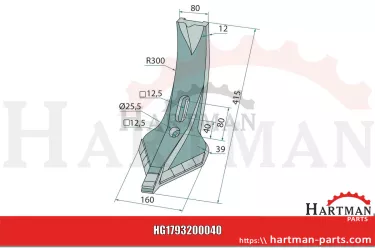 Końcówka szpuli mit aufgelöteten Hartmetall-Platten