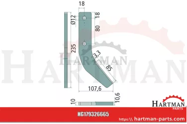 Hak glebogryzarki FF01915