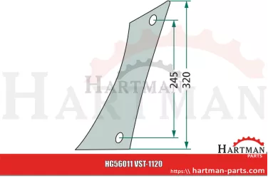 Pierś odkładnicy prawy VST-1120