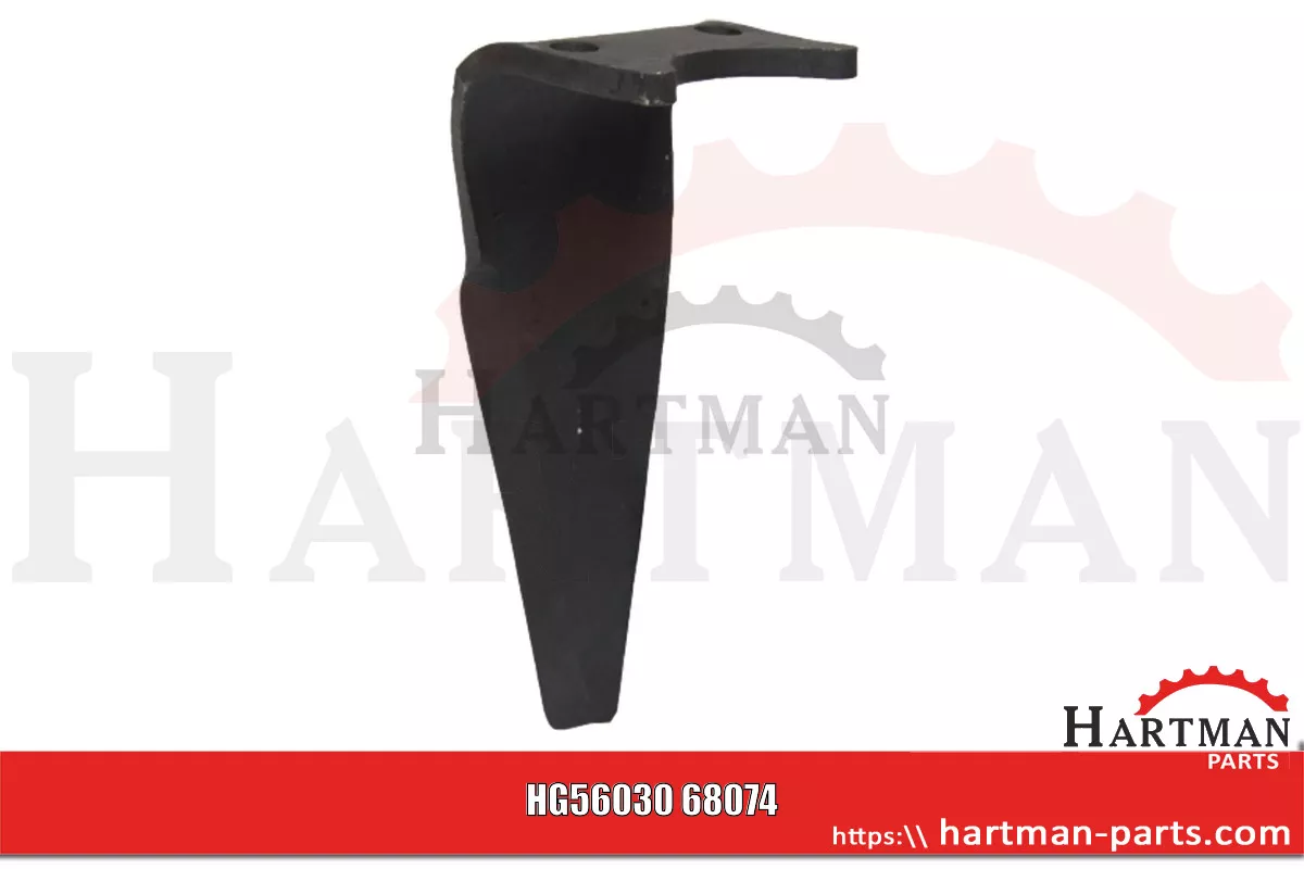 Ząb brony aktywnej prawy, rozstaw otworów 80 mm 6807400, 6801400, 6802