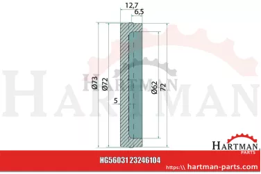 Pokrywa uszczelniająca 23246104,23246104