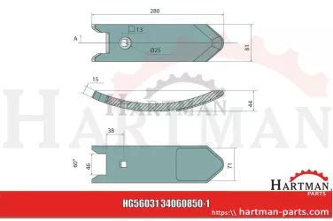 Dziób redlicy napawany 34060850