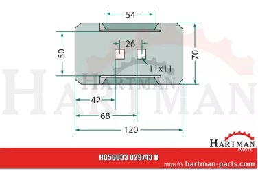 Skrobak metalowy RG00029743, 00029743