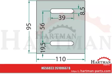 Skrobak metalowy 26100667, 22036