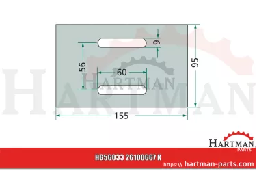 Skrobak z tworzywa sztucznego 26100667, 22036